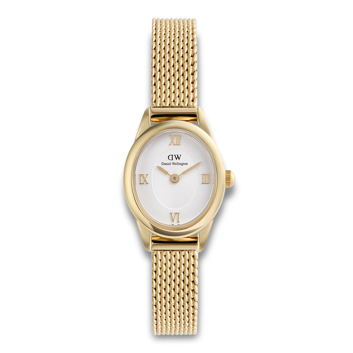 Daniel Wellington Ophelia Mini Gold 22 mm ADW00100939 med guldfarvet mesh-lænke
