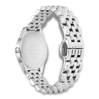 Bagside af Daniel Wellington Oval Mini S Arctic ADW00100807 med rustfri stållænke