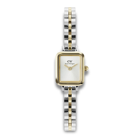 Daniel Wellington Quadro Mini Bic 15 mm ADW00100925 med tofarvet stållænke og firkantet urskive