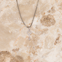Destiny vedhæng i 14 kt. hvidguld med 0,07 ct. diamanter – front