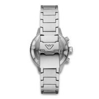 Bagside af Emporio Armani World Explorer AR11500 med rustfri stållænke