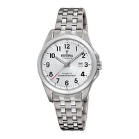 Festina Titanium dameur F20697/1 med sølvfarvet urskive.