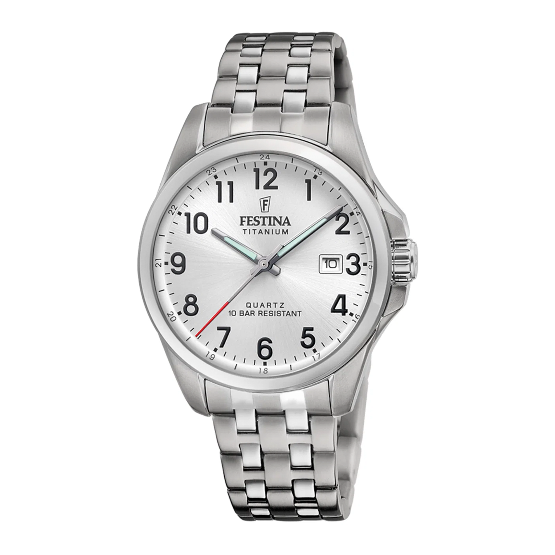 Festina Titanium herreur F20696/1 med sølvfarvet urskive.