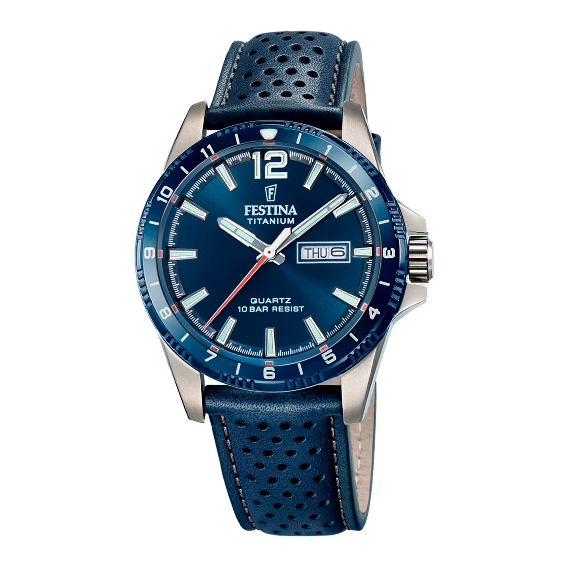 Festina Titanium herreur F20699/2 med blå urskive.