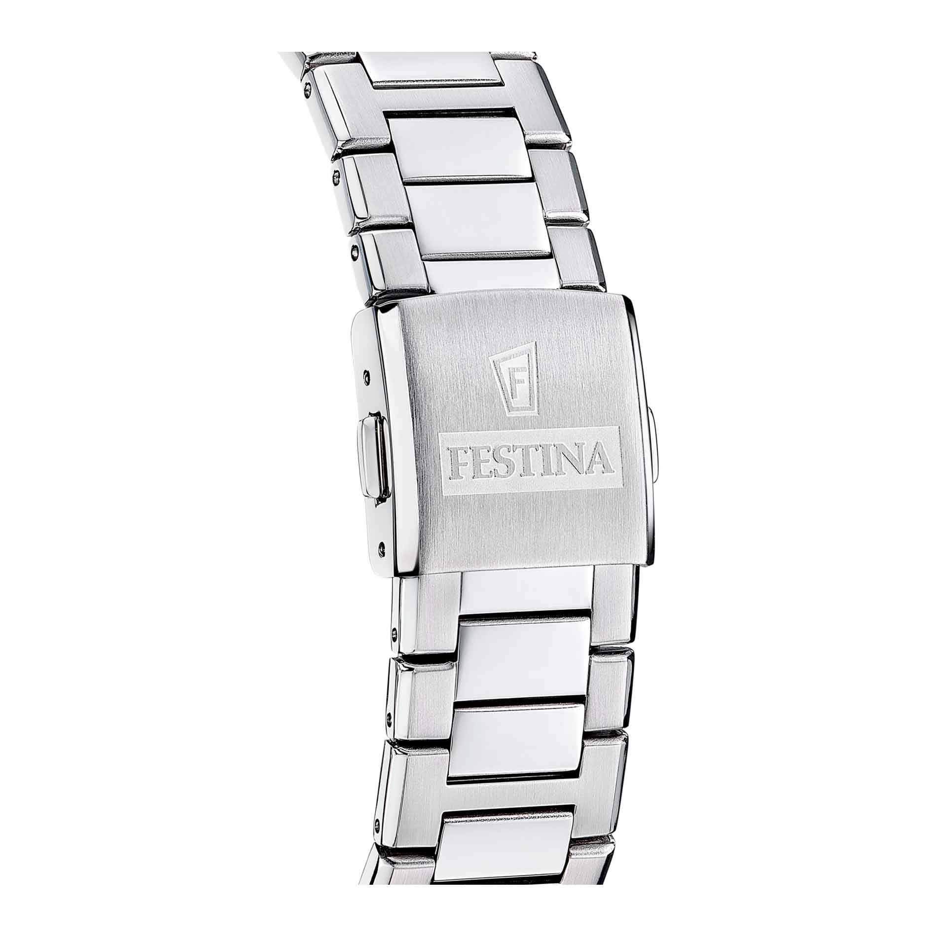 Foldelås med Festina-logo på stållænken til F20100/4