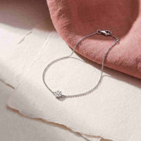 Fleur armbånd i 18 karat hvidguld med 0,08 carat hvide diamanter