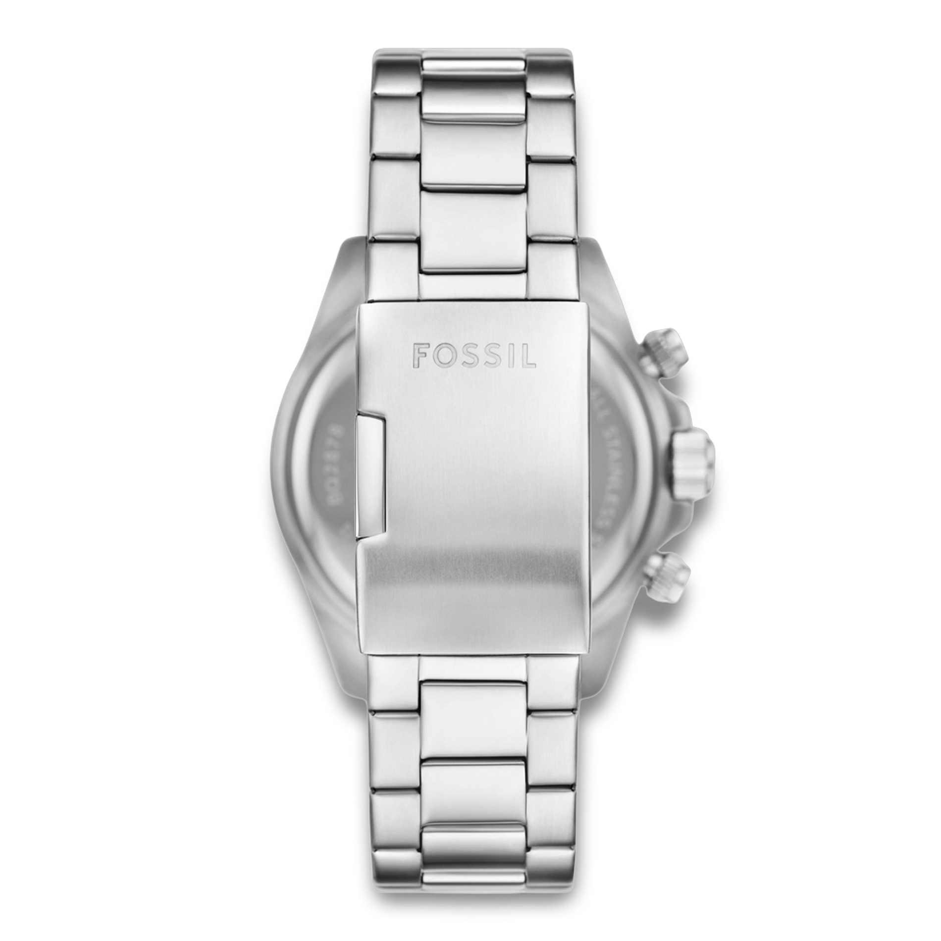 Bagside af Fossil Autocross FS6127 med rustfri stållænke og foldelås