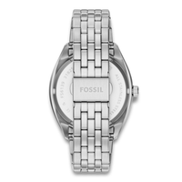 Bagside af Fossil Campbell FS6139 med rustfri stållænke