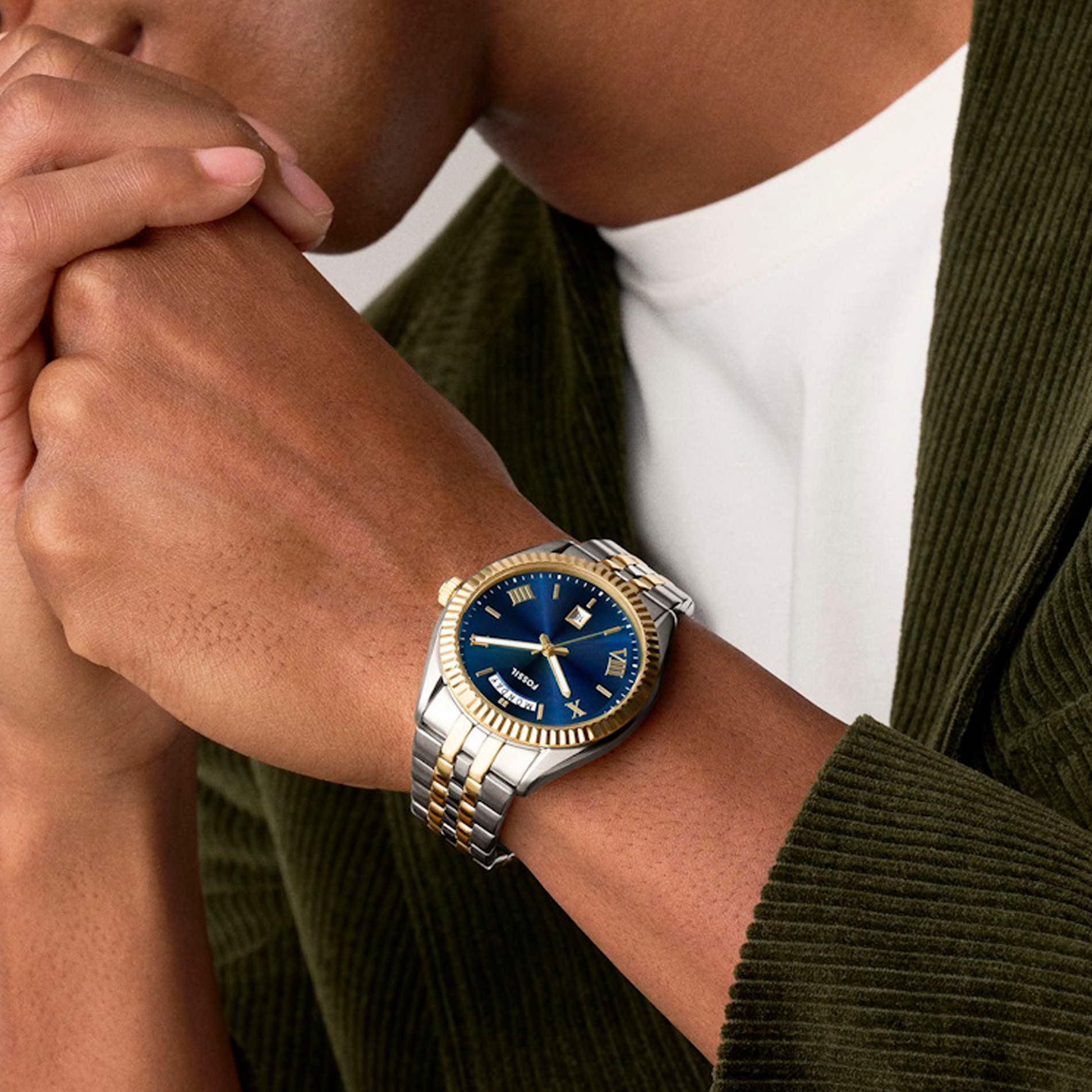 Fossil Campbell FS6141 båret på håndled
