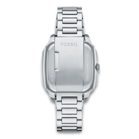Bagside af Fossil Crosby FS6122 med stållænke og foldelås