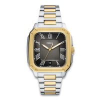Fossil Crosby herreur 42 mm FS6123 i bicolor stål med sort urskive