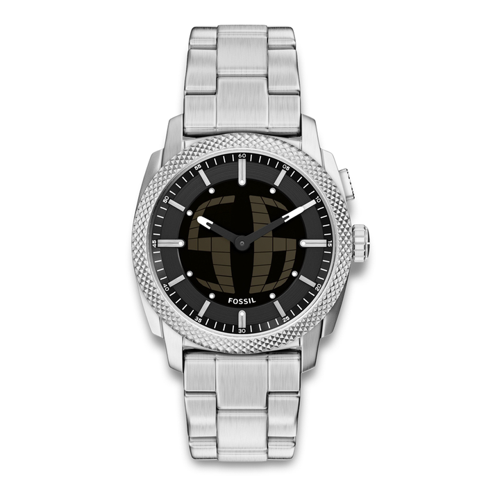 Fossil Machine Big Tic herreur 41 mm FS6155 i rustfrit stål med sort urskive