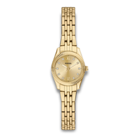 Fossil Scarlette dameur 20 mm ES5474 med guldfarvet stållænke og gylden urskive