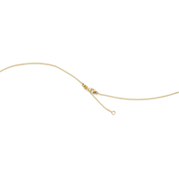 Georg Jensen Fusion halskæde med justerbar kæde og karabinlås i 18 kt guld