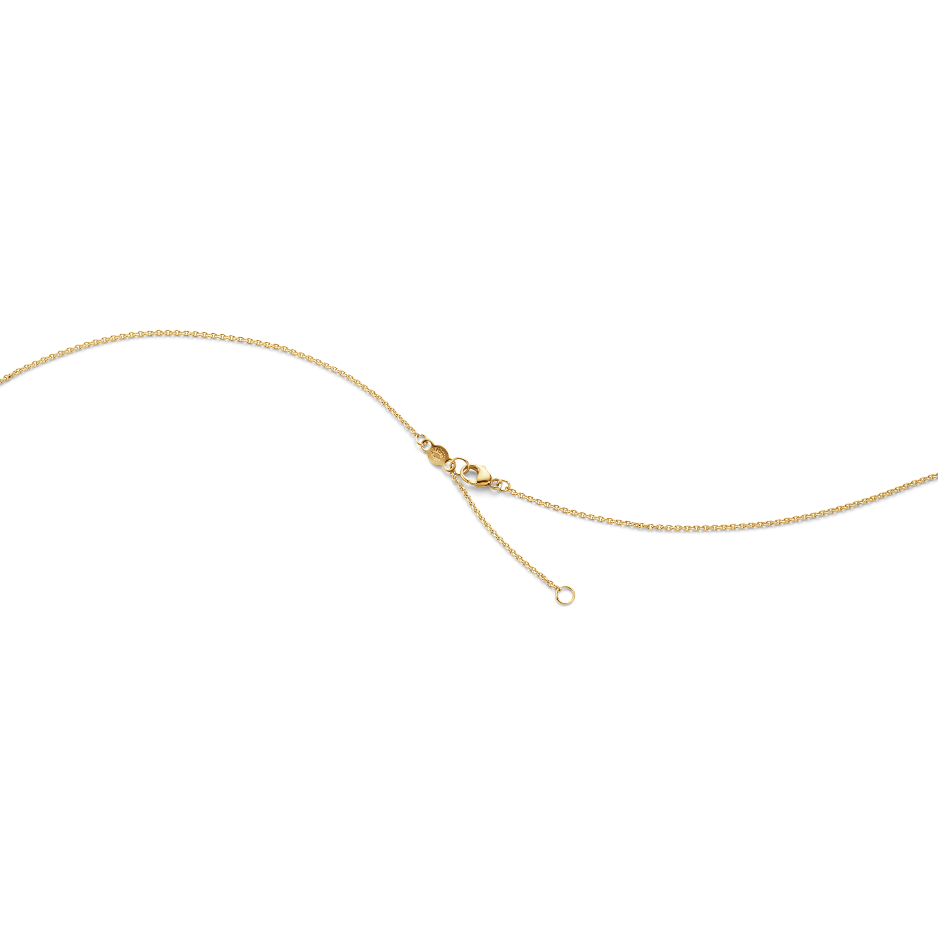 Georg Jensen Fusion halskæde med karabinlås i 18 kt guld