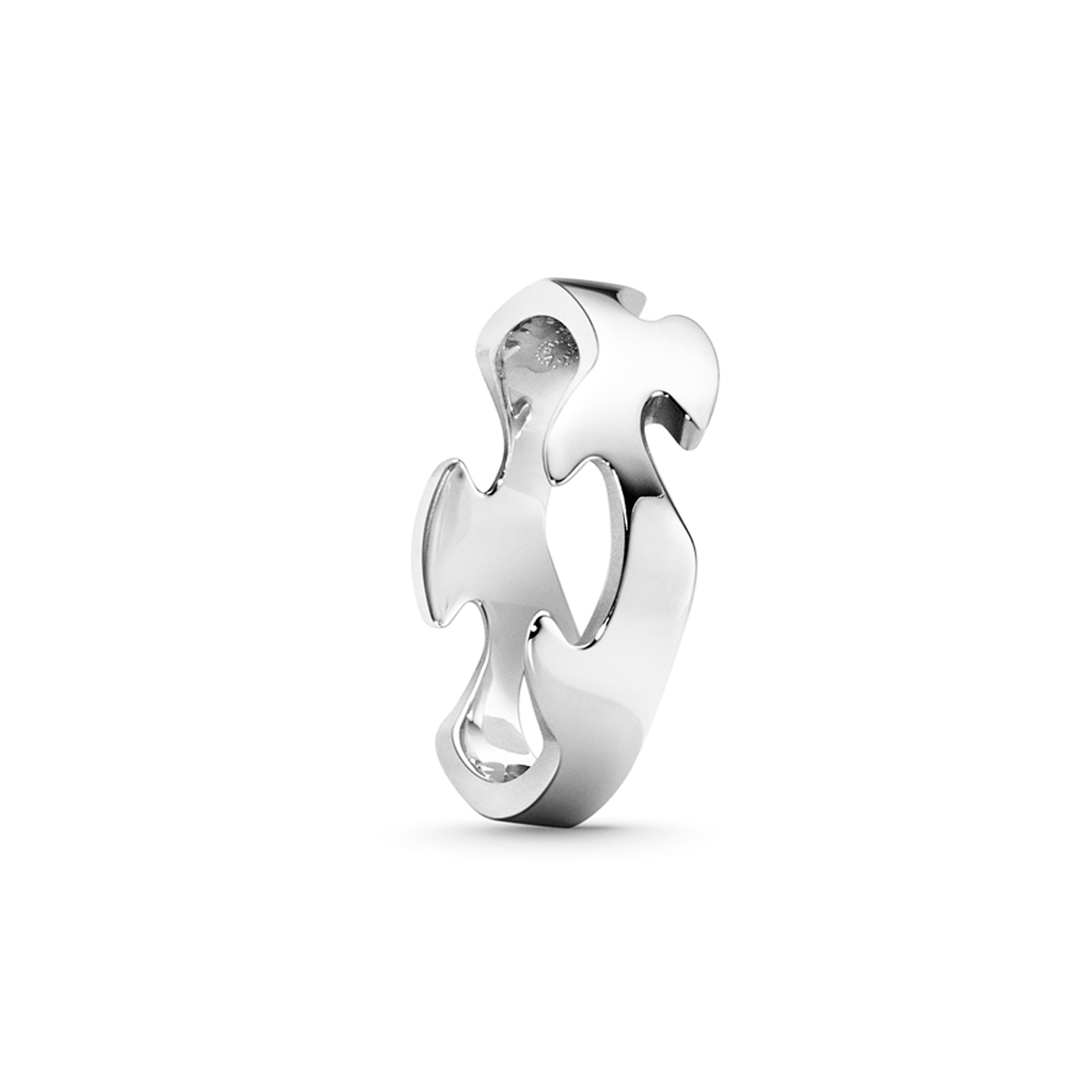 Georg Jensen Fusion ring i 18 karat hvidguld