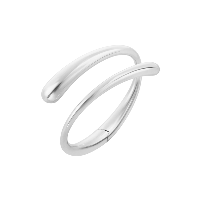 Georg Jensen Mercy armring i 925 sterlingsølv med åbent, skulpturelt design