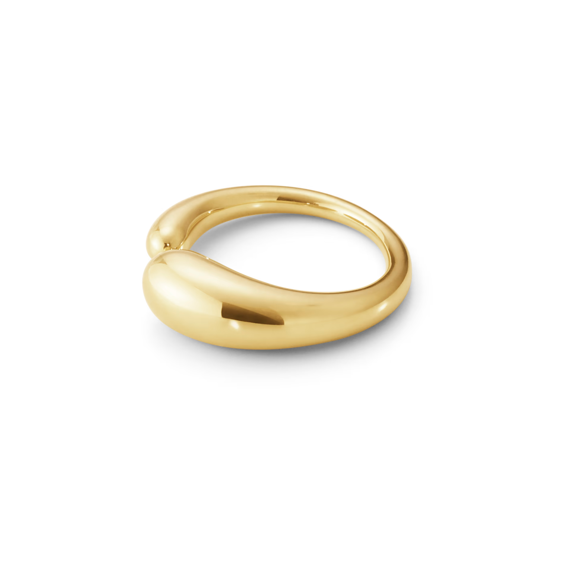 Georg Jensen Mercy lille ring i 18 karat guld set fra siden