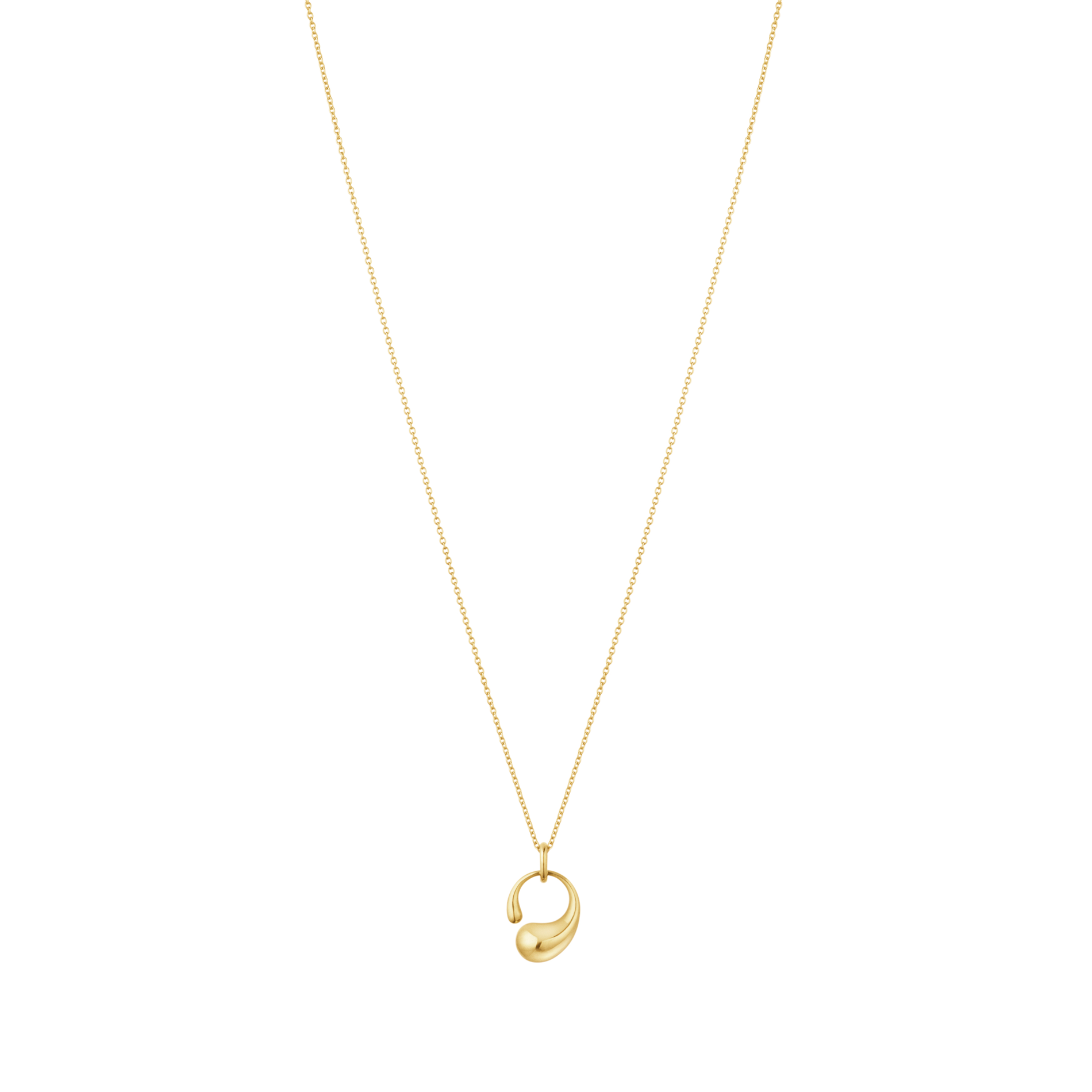 Georg Jensen Mercy lille vedhæng i 18 karat guld båret om hals