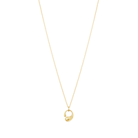 Georg Jensen Mercy lille vedhæng i 18 karat guld båret om hals