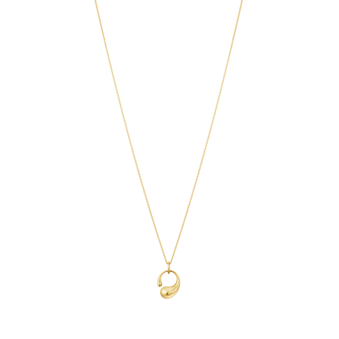 Georg Jensen Mercy lille vedhæng i 18 karat guld båret om hals
