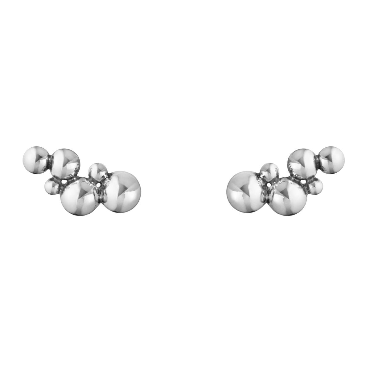 Georg Jensen Moonlight Grapes Short earcuffs i oxideret sterlingsølv