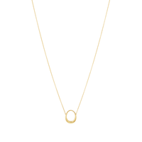Georg Jensen Offspring ekstra lille vedhæng i 18 karat guld på fin kæde