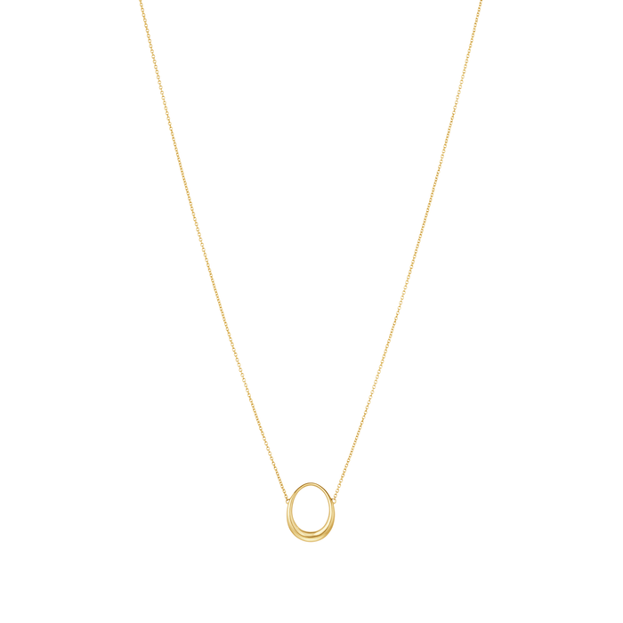 Georg Jensen Offspring ekstra lille vedhæng i 18 karat guld på fin kæde