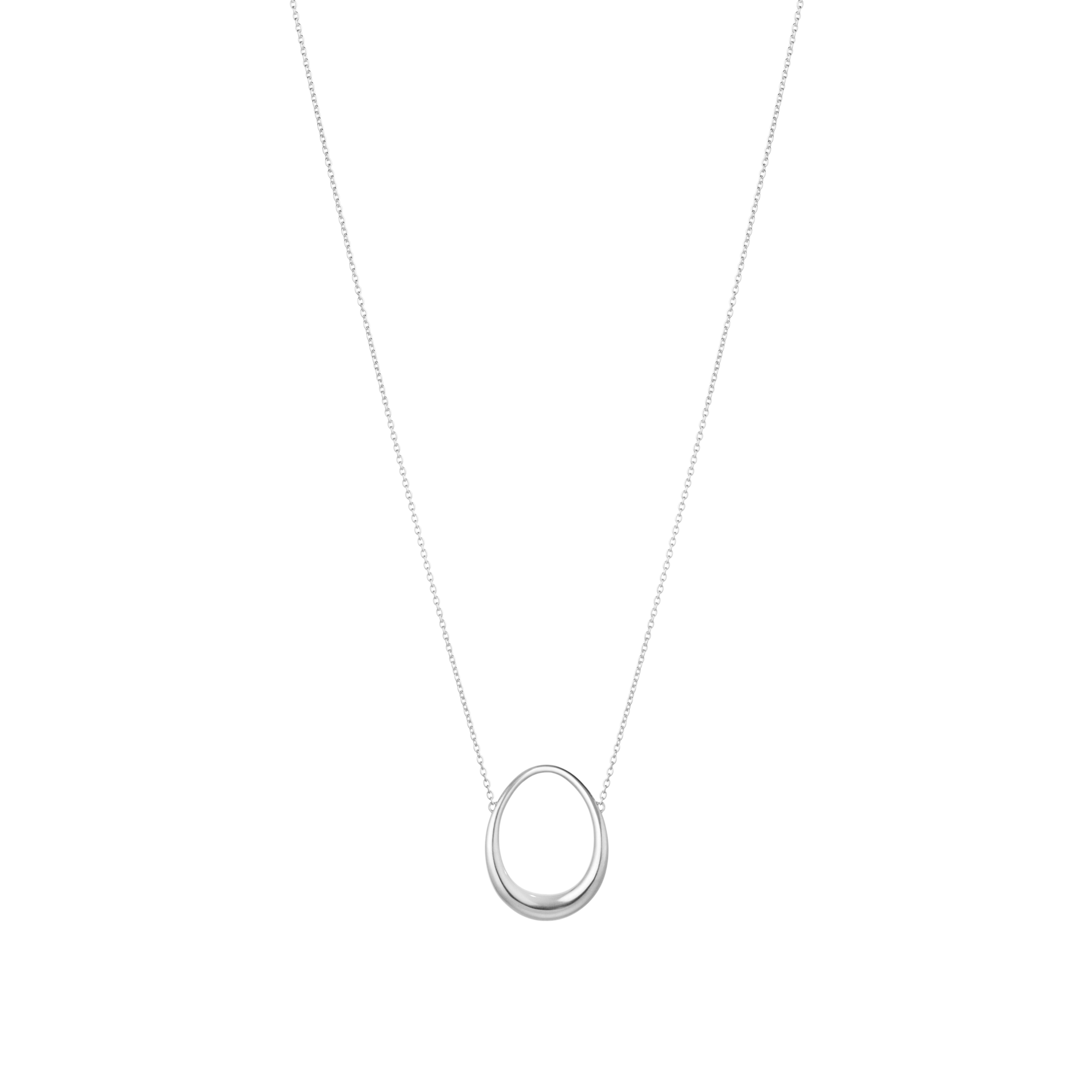 Georg Jensen Offspring medium vedhæng i sterlingsølv med ovalt design