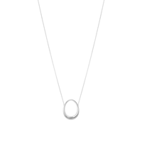 Georg Jensen Offspring medium vedhæng i sterlingsølv med ovalt design