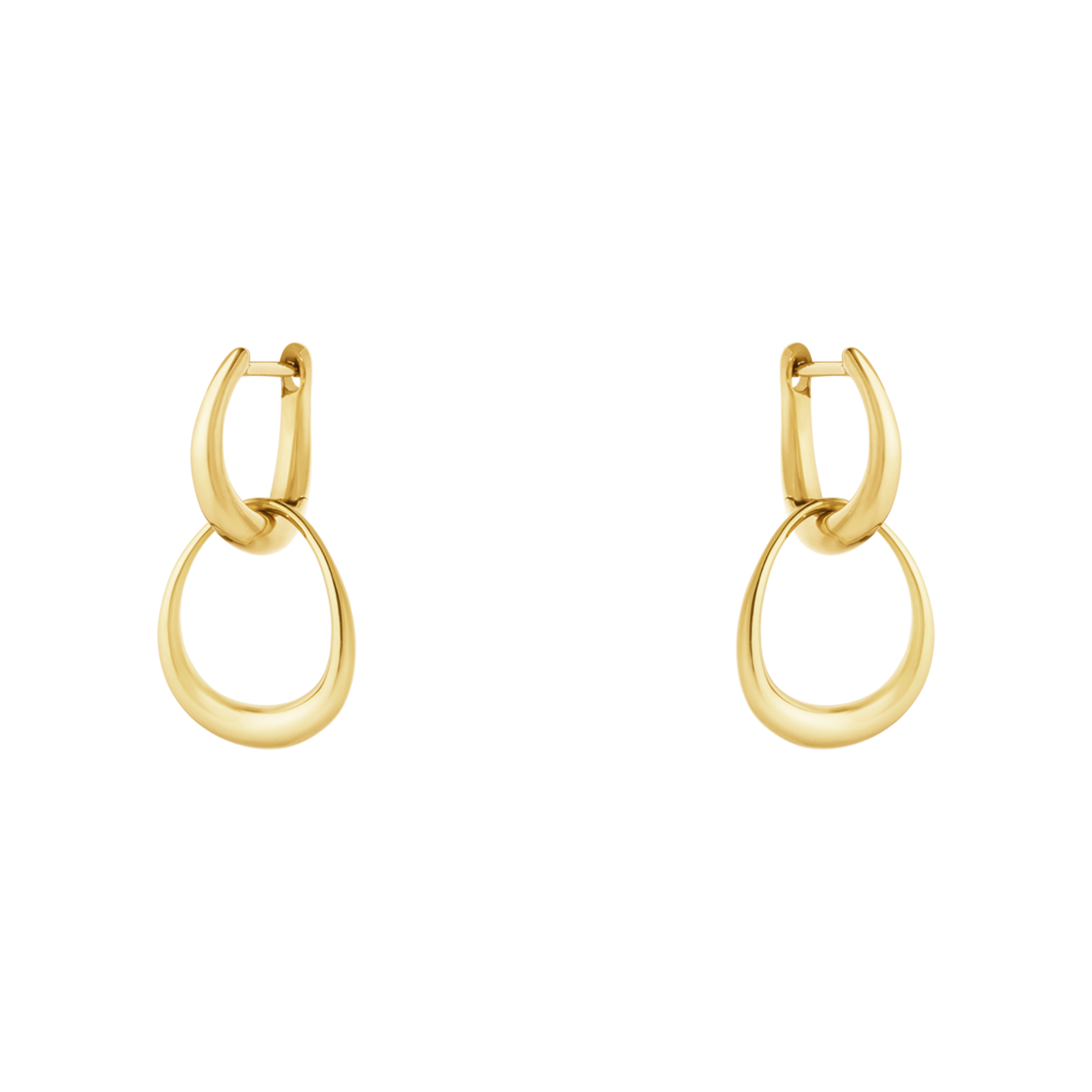 Georg Jensen Offspring små øreringe i 18 karat guld som par