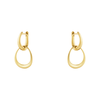 Georg Jensen Offspring små øreringe i 18 karat guld som par