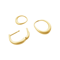 Georg Jensen Offspring små øreringe i 18 karat guld med aftagelige vedhæng