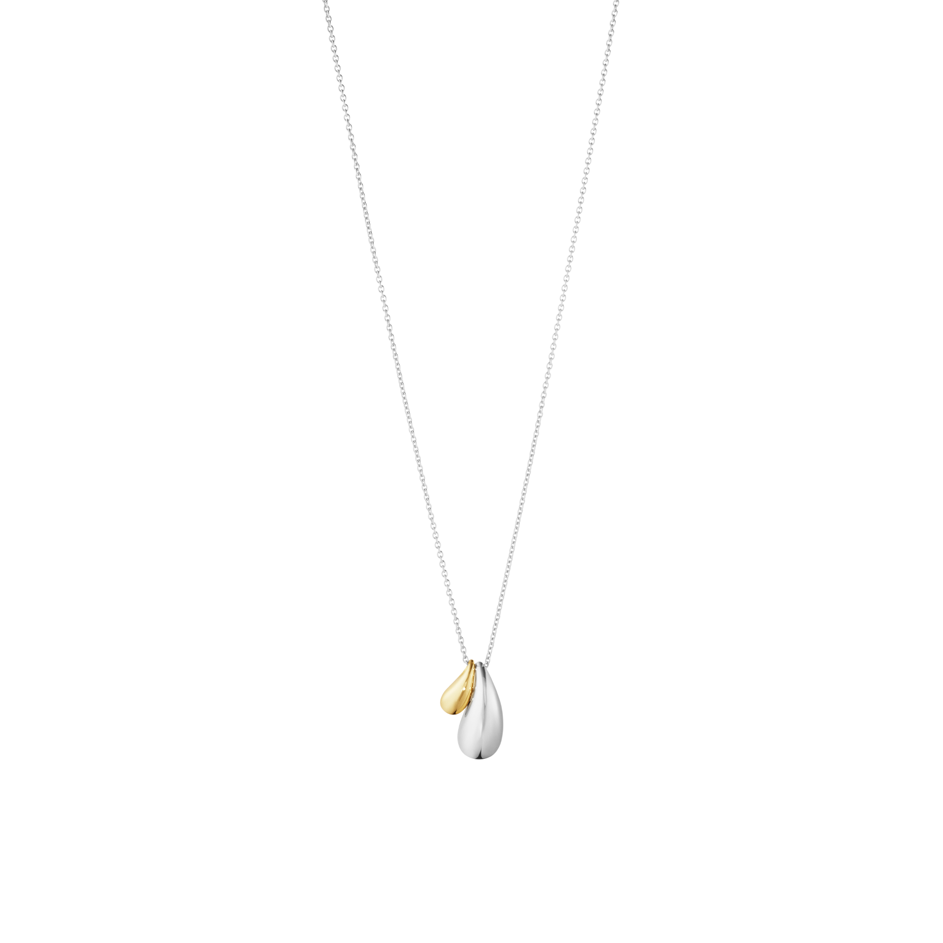 Georg Jensen Reflect dobbeltvedhæng i 925 sterlingsølv og 18 karat guld