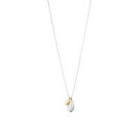 Georg Jensen Reflect dobbeltvedhæng i 925 sterlingsølv og 18 karat guld