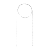Georg Jensen Reflect Lariat-halskæde i 925 sterlingsølv vist i fuld længde