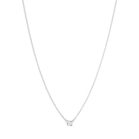 Georg Jensen solitaire halskæde med 0,05ct diamant i hvidguld