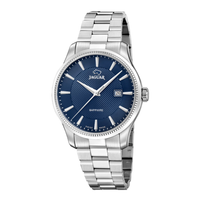 Jaguar H. Acamar Classic herreur 40 mm J1041/3 i stål med blå urskive, safirglas og stållænke