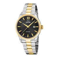 Jaguar H. Acamar Classic herreur 40 mm J1043/4 i bicolor stål med sort urskive, guldfarvede detaljer og safirglas