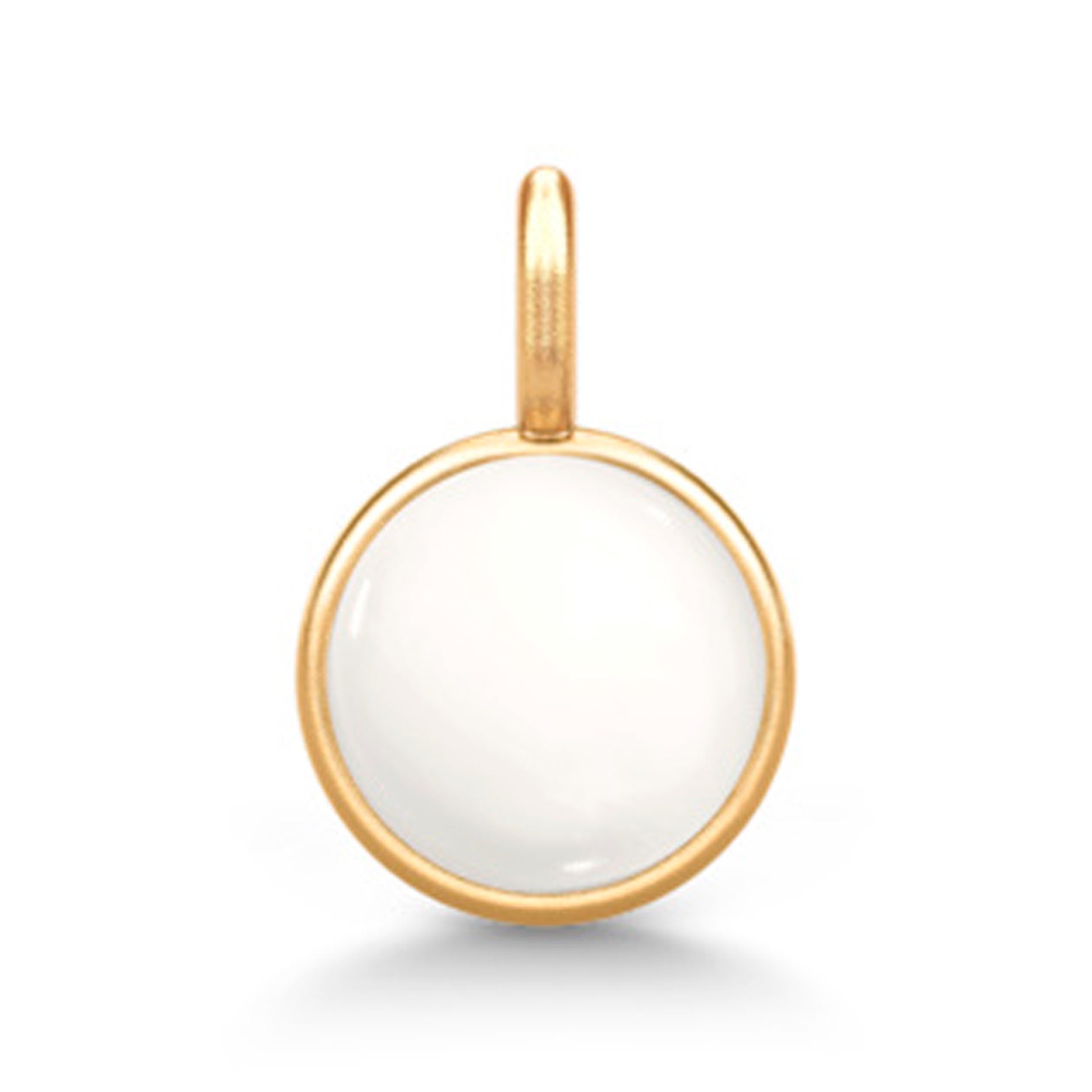 Julie Sandlau Little Prime vedhæng i 22 karat forgyldt sølv med Ivory Crystal