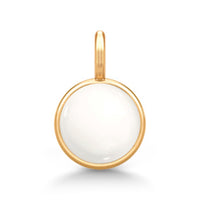 Julie Sandlau Little Prime vedhæng i 22 karat forgyldt sølv med Ivory Crystal