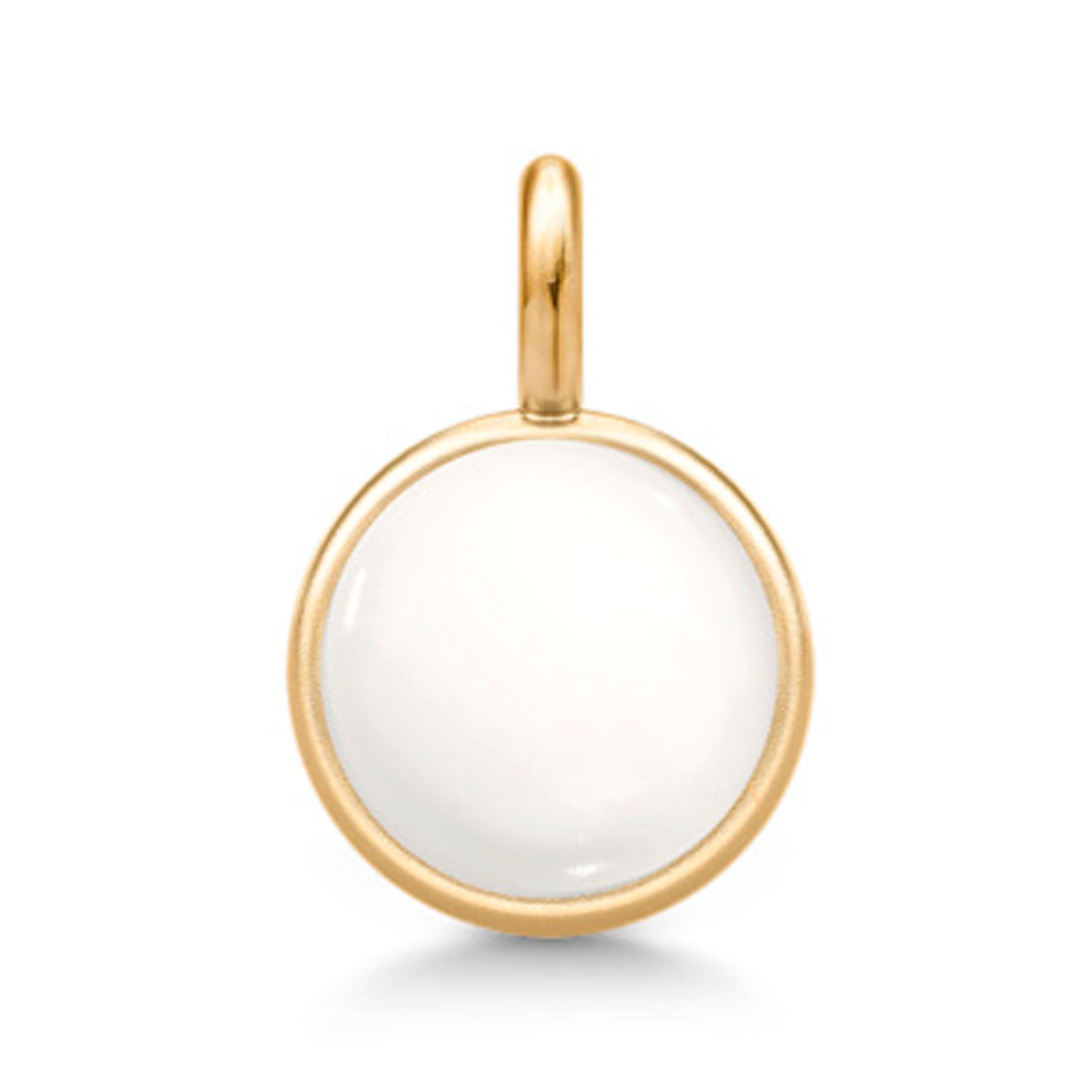 Julie Sandlau Prime vedhæng i 22 karat forgyldt sølv med Ivory Crystal