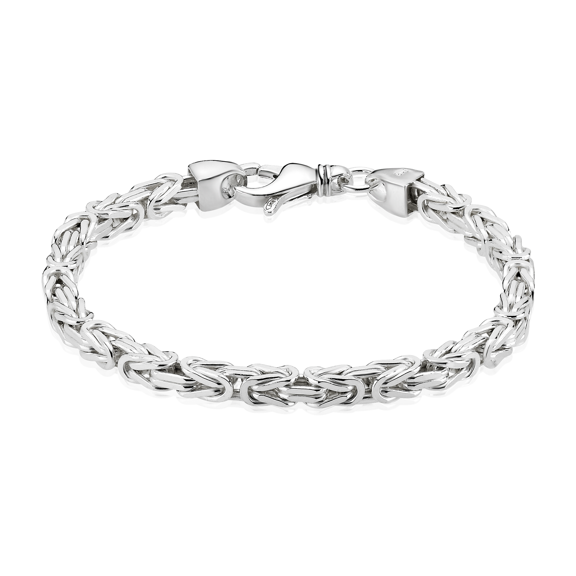 Kongekæde armbånd i 925 sterlingsølv med kraftig kædestruktur