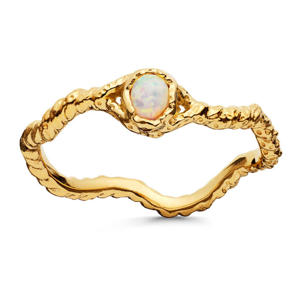 Maanesten Lisa ring i forgyldt