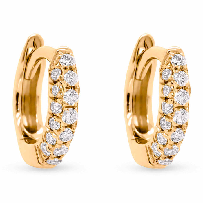 Lula Hoops i 18 karat guld med 0,19 carat hvide diamanter, packshot