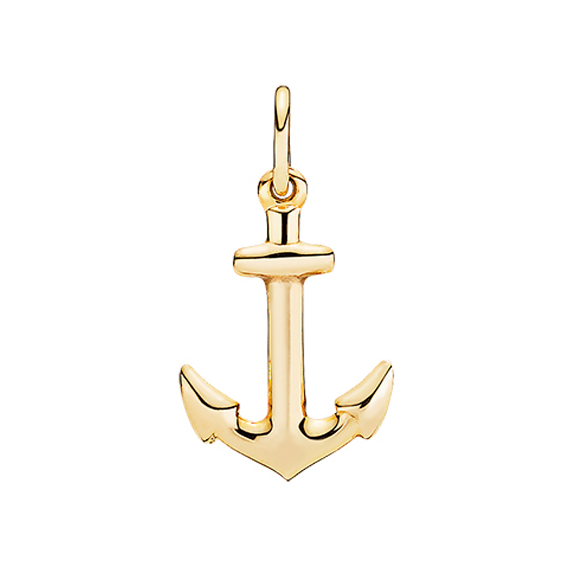 Lund Copenhagen anker vedhæng 17 x 11 mm i 14 kt. guld