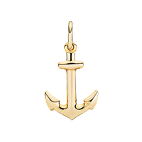 Lund Copenhagen anker vedhæng 17 x 11 mm i 14 kt. guld