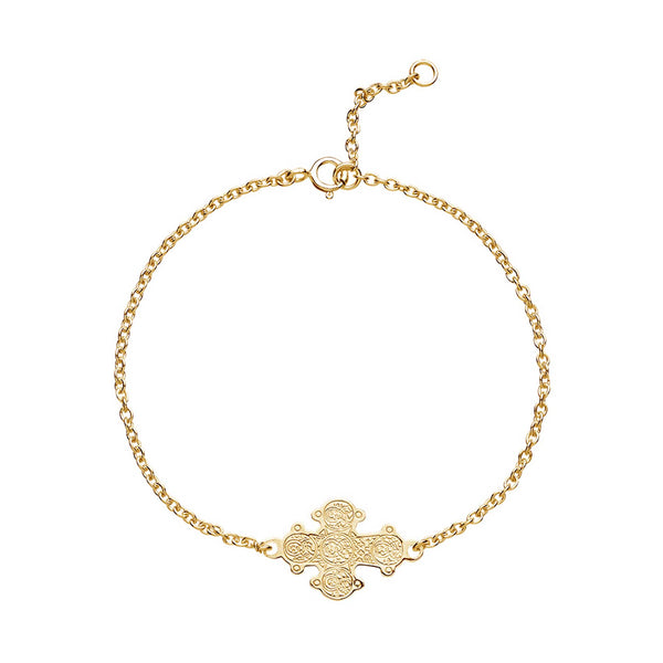 Lund Copenhagen Dagmarkors 16x13 mm armbånd i forgyldt