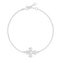 Lund Copenhagen armbånd i sterling sølv med åbent Dagmarkors 14x12 mm