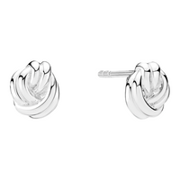 Lund Copenhagen ørestikker med knudemotiv i 925 sterling sølv 8x7 mm